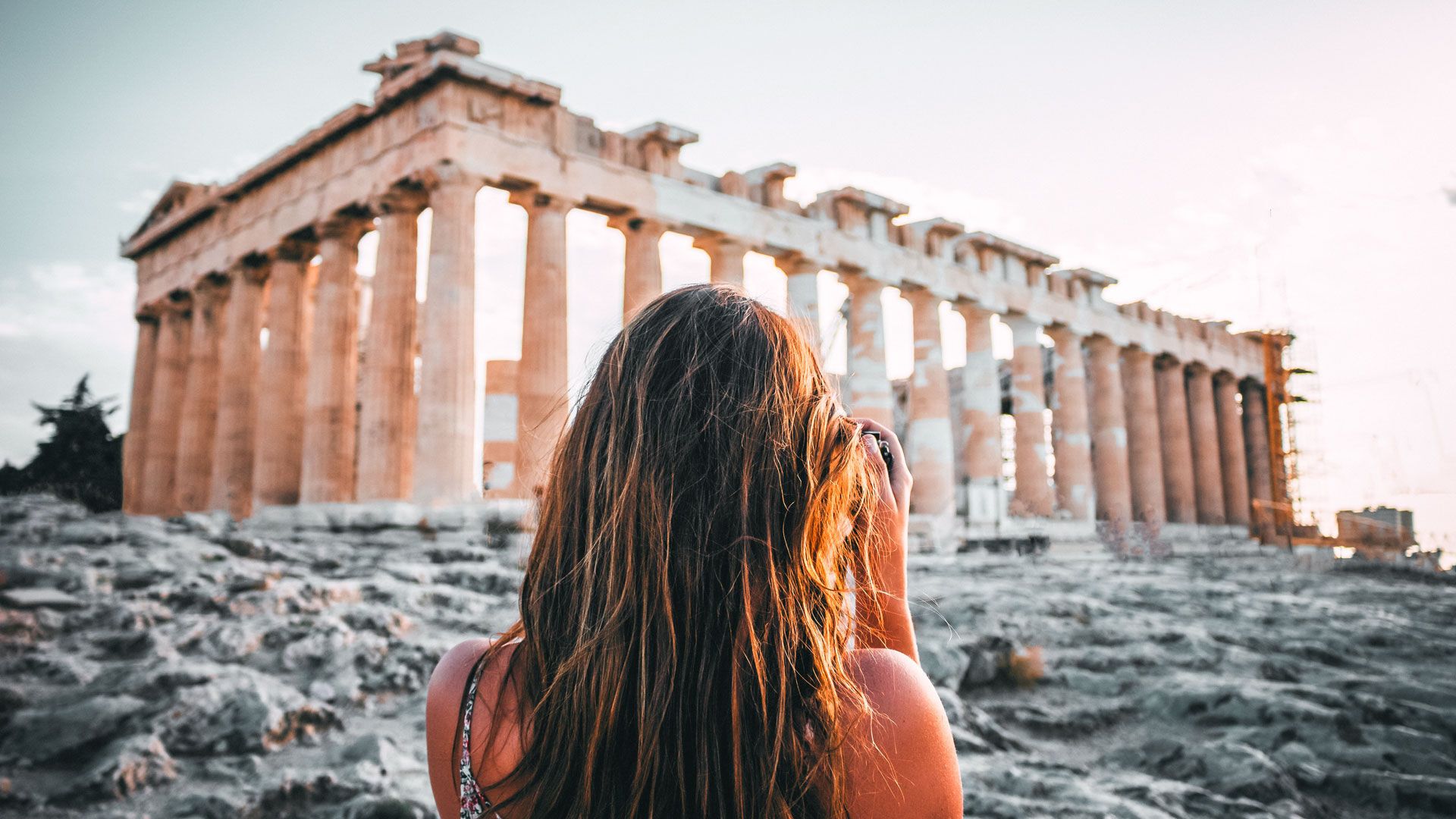 Here she is, standing proudly at the top of the Sacred Rock… the best known temple of the ancient world, the Parthenon