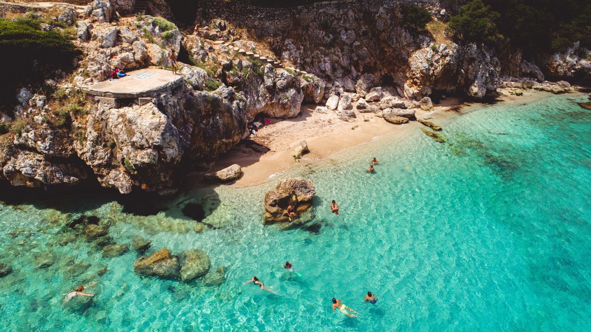 Closest to Lefkada town is Ai Giannis beach