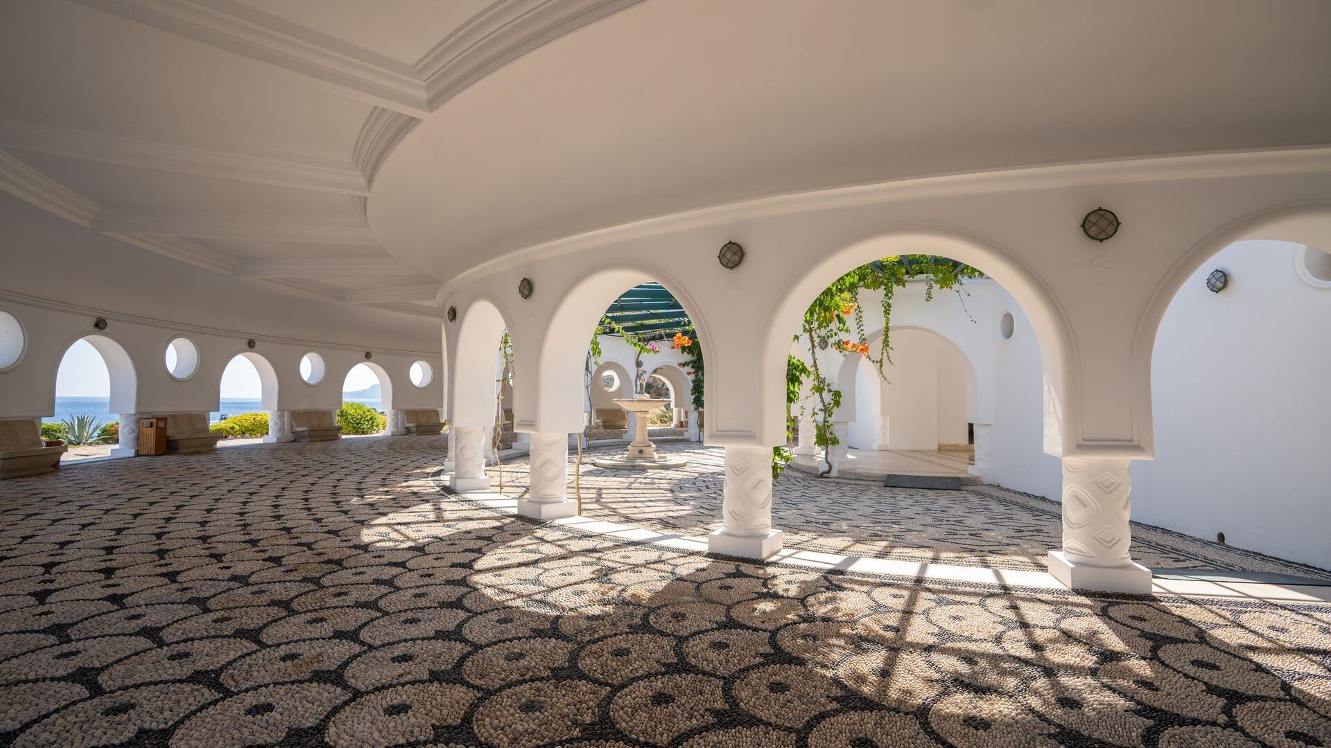 The Kallithea Springs, where you’ll love the art deco feel and the pebble mosaics