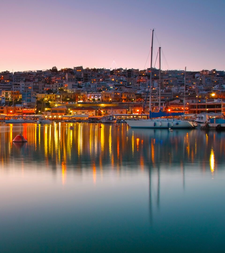 Evening at Mikrolimano Marina in Piraeus