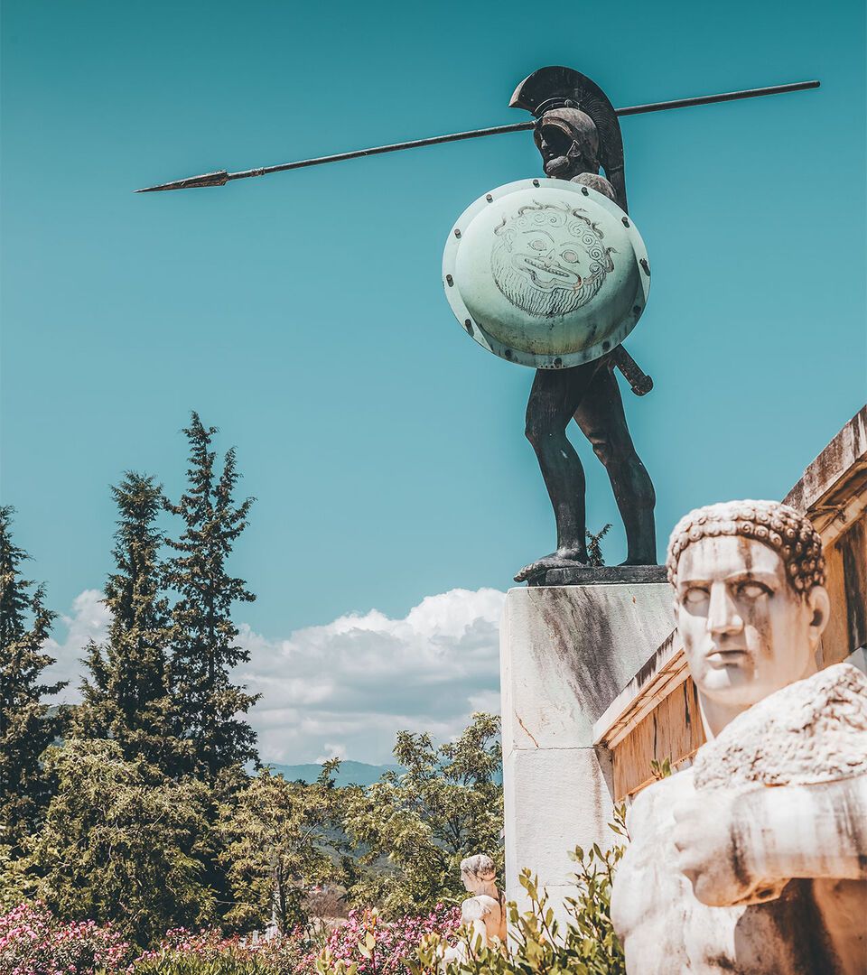 Leonidas statue Thermopylae