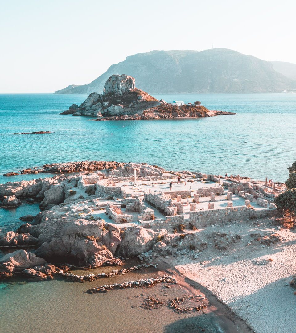 Agios Stefanos, one of the most photogenic beaches on Kos