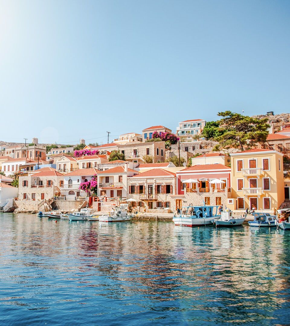 Chalki Island, one of the Dodecanese islands of Greece, close to Rhodes