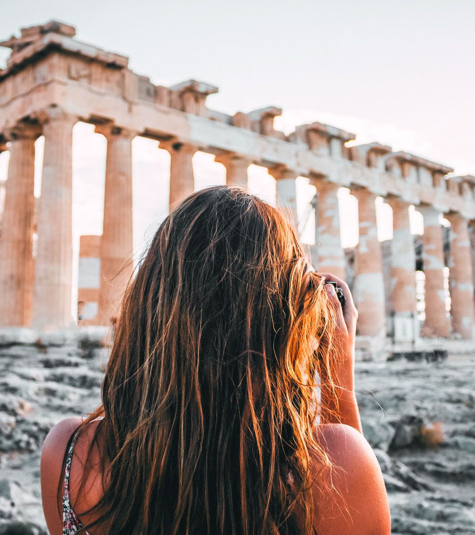 Here she is, standing proudly at the top of the Sacred Rock… the best known temple of the ancient world, the Parthenon