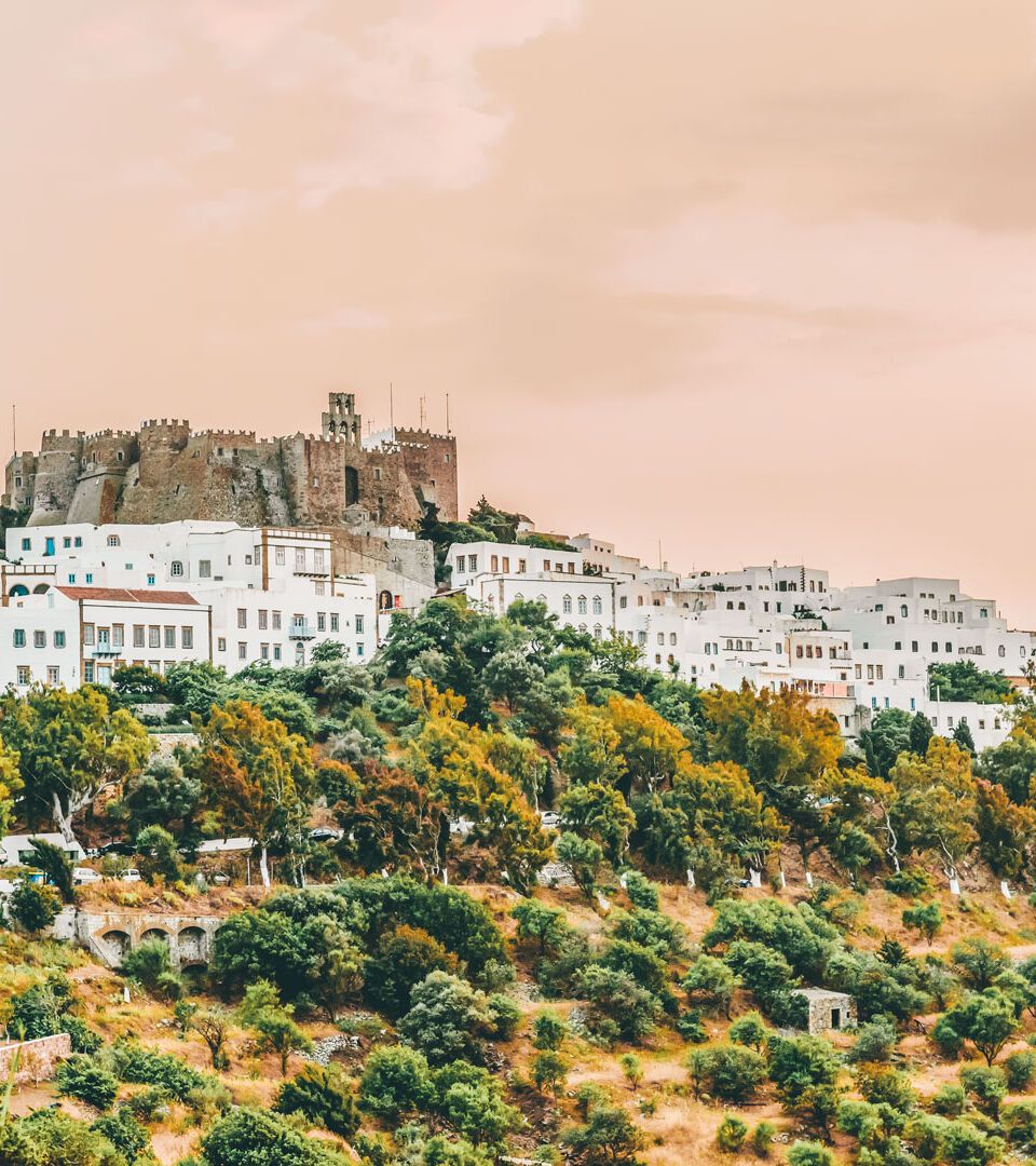 High on the hill above Hora, The Monastery of St John the Theologian