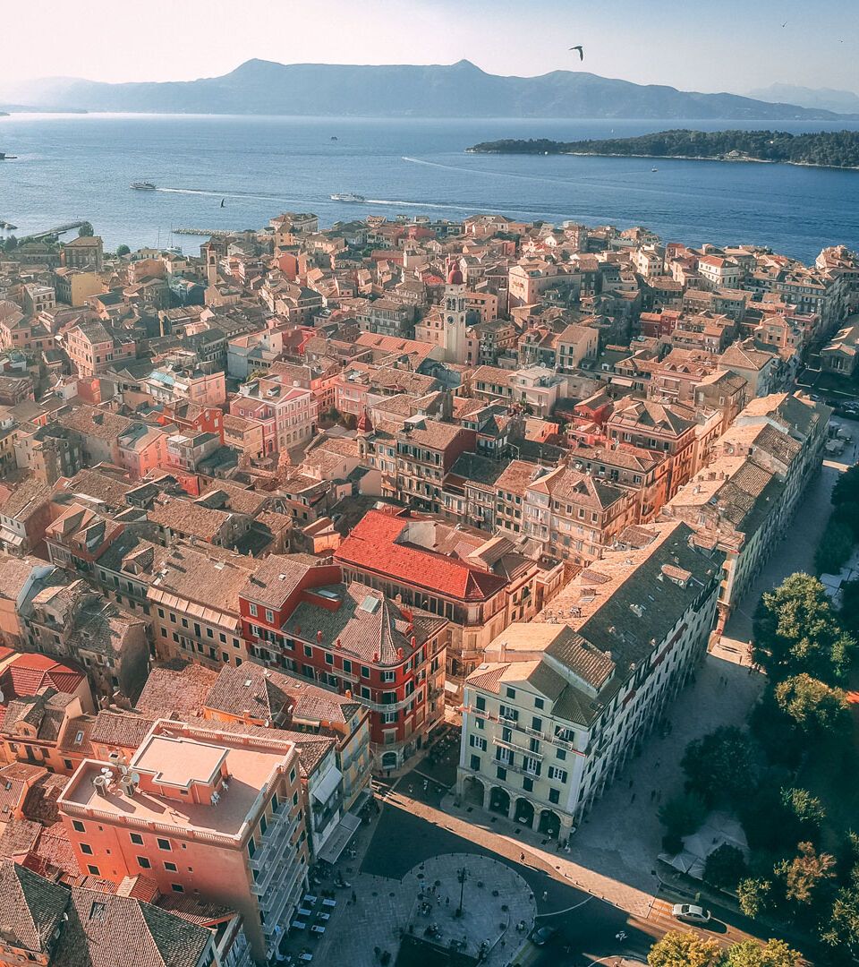 Liston and Spianada square in Corfu’s Old Town