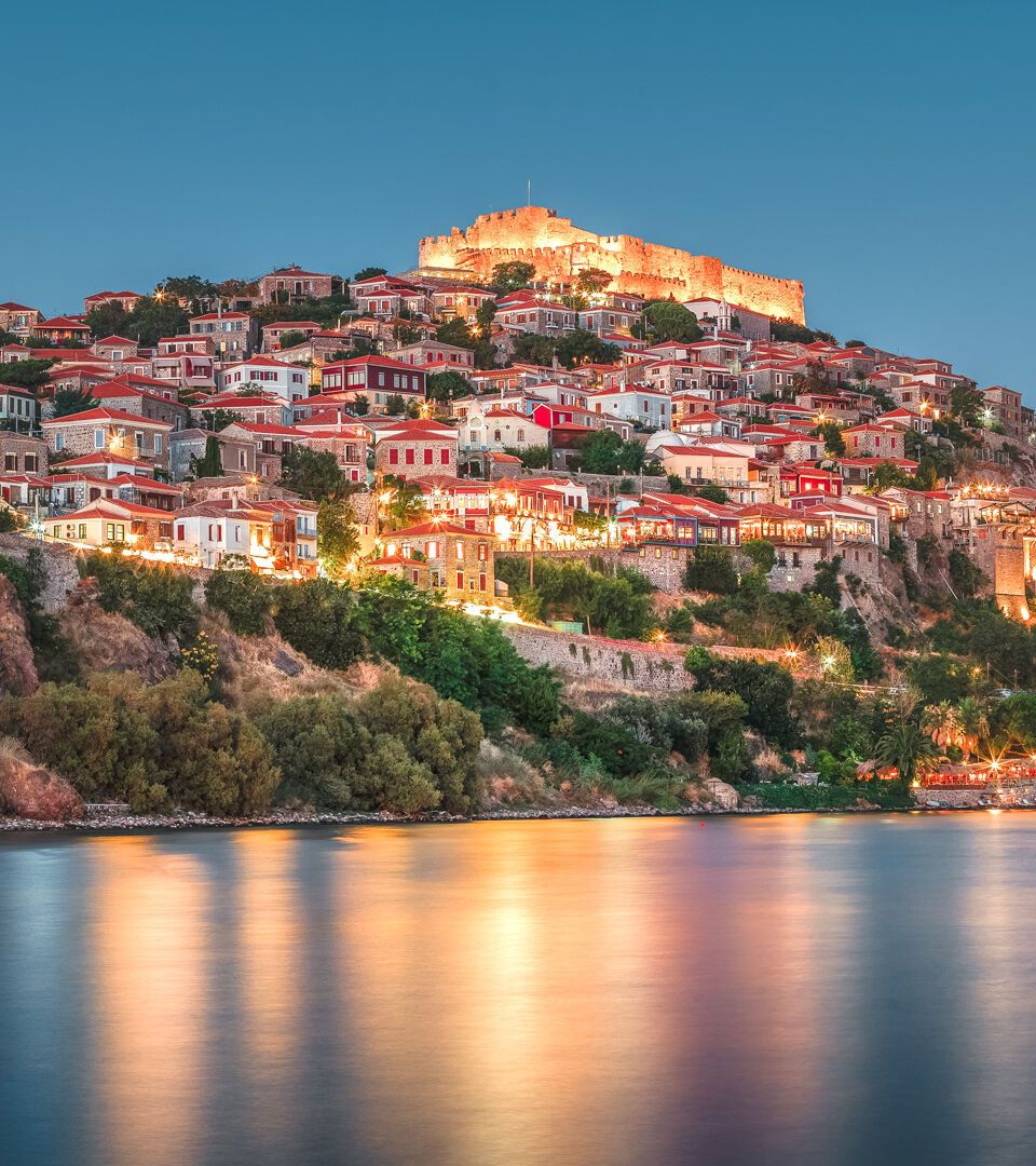 Molyvos, a castle town overwatching the Aegean Sea