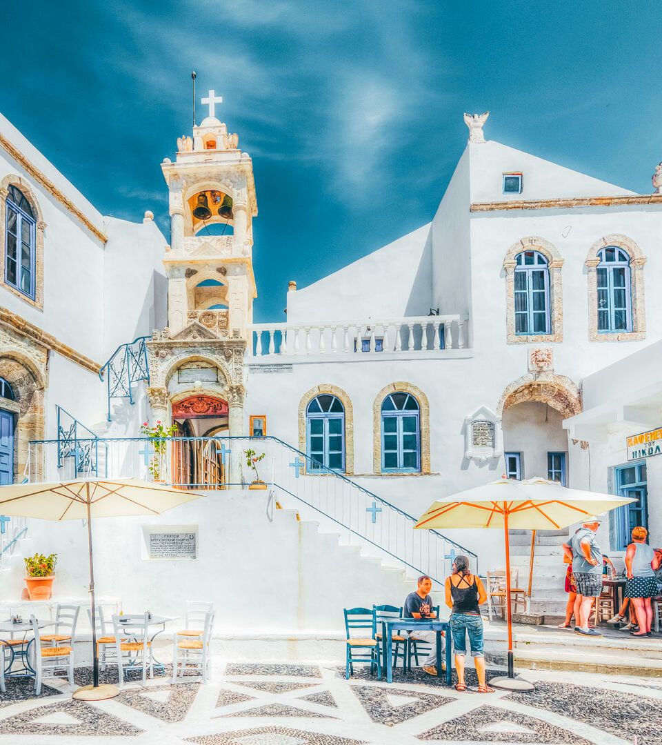 Porta Square in Nikia, Nisyros