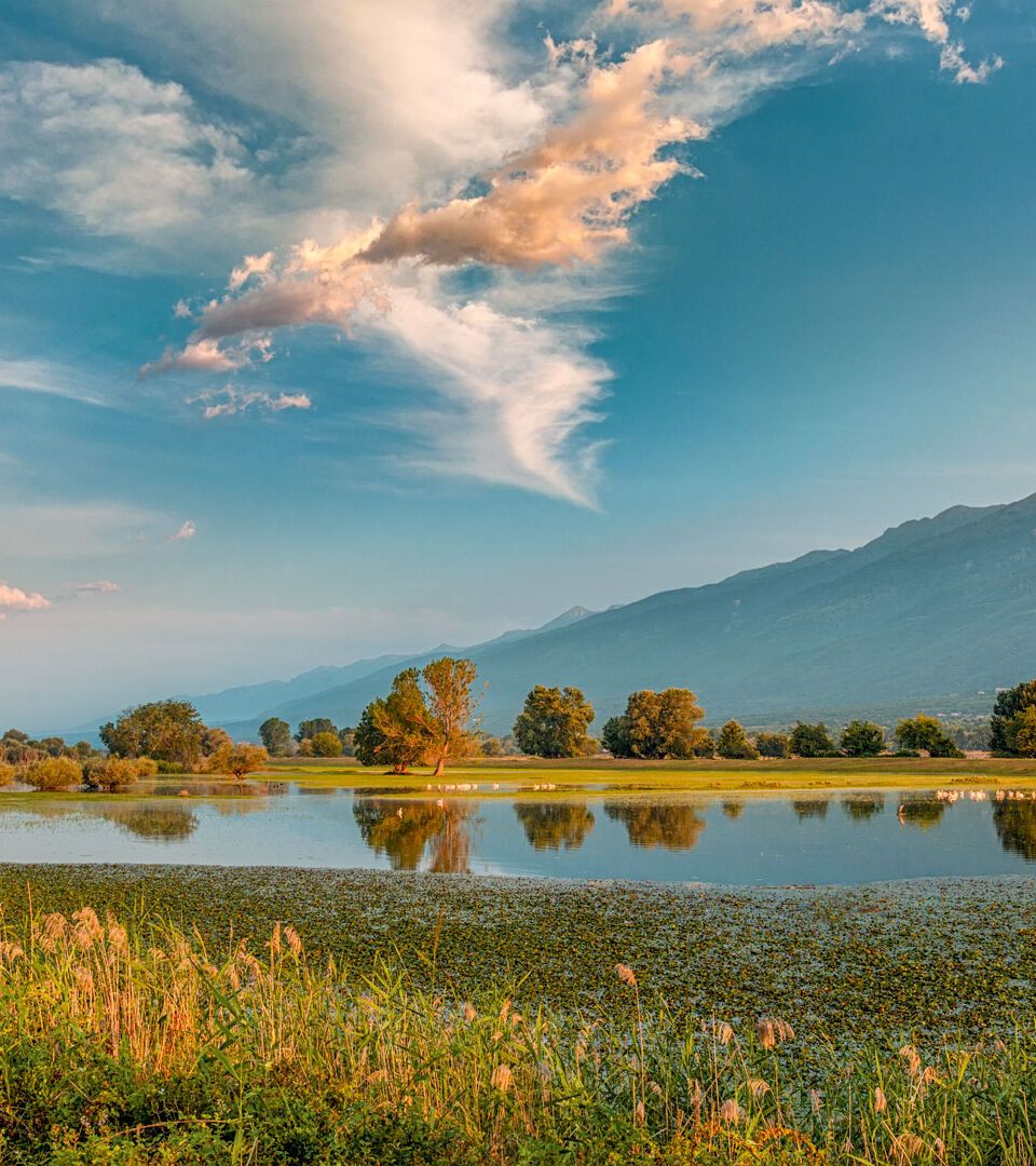 Sunrise on Kerkini lake