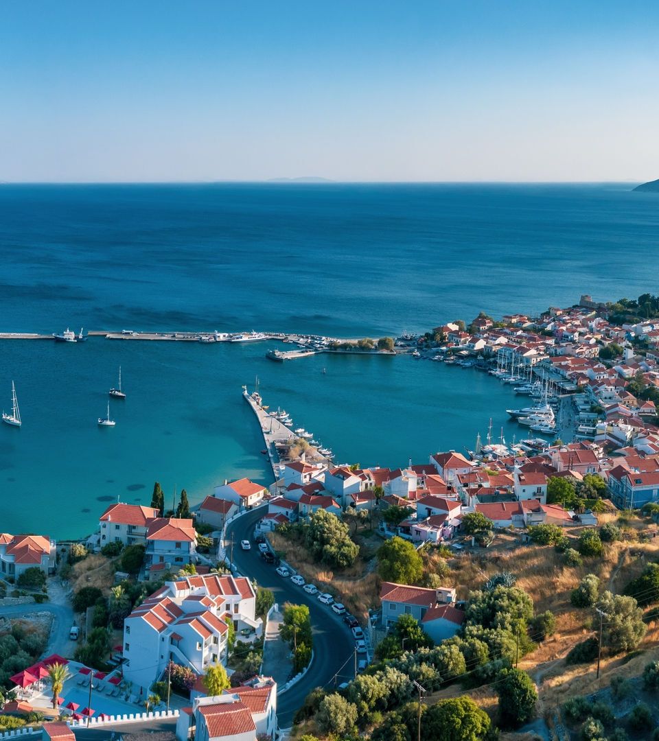 The seaside town of Pythagorio