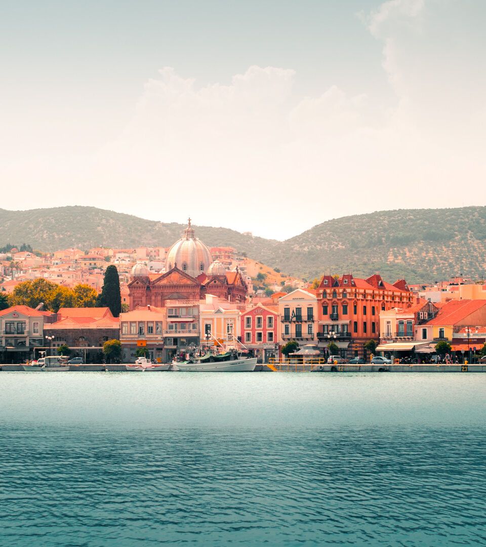 The Town of Mytilene, capital and harbour of Lesvos island