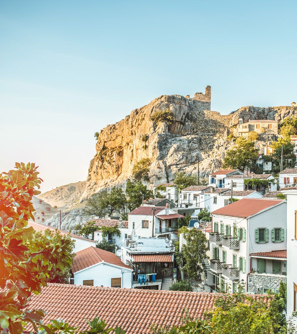 Traditional houses of Ηora, capital of Samothraki