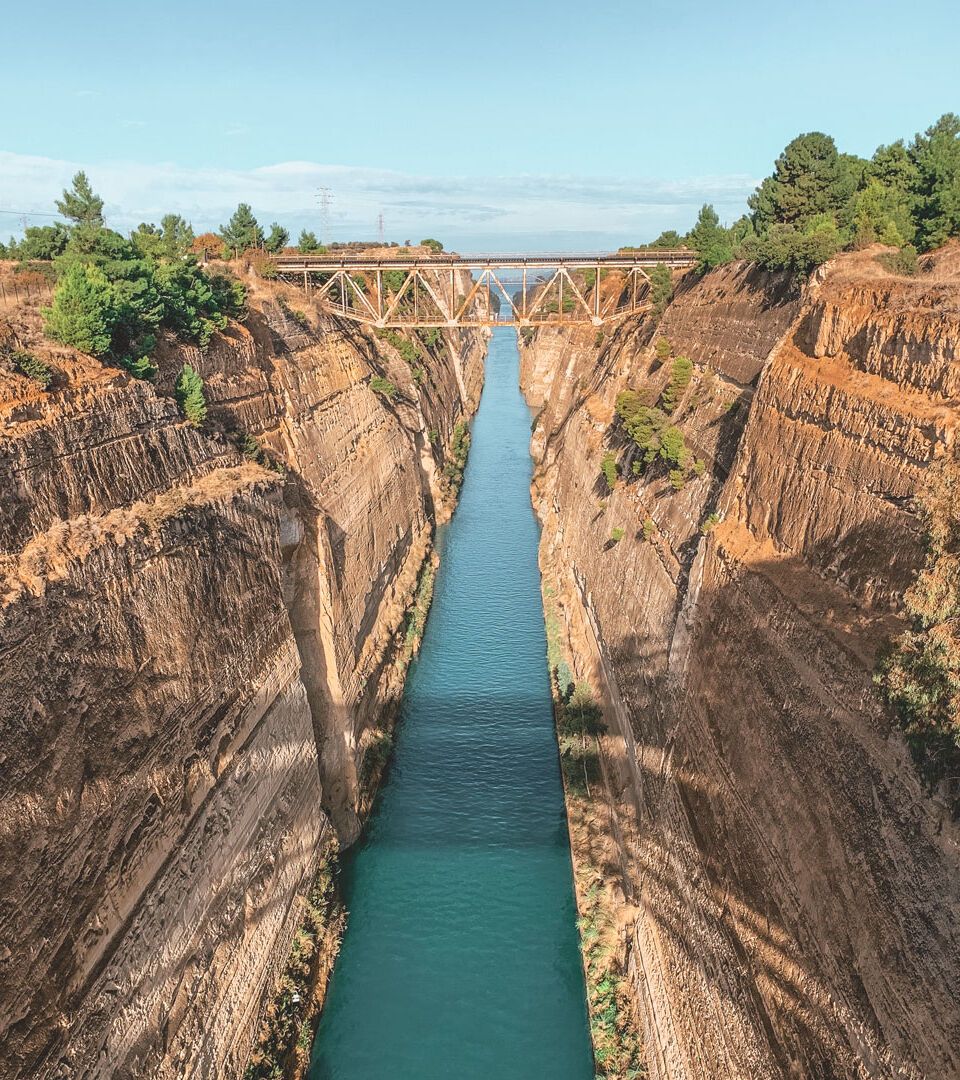 The Corinth canal, an ancient dream made real