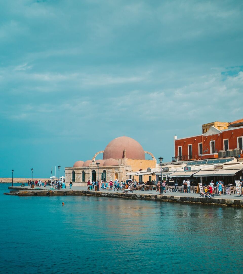 The Venetian port of Chania
