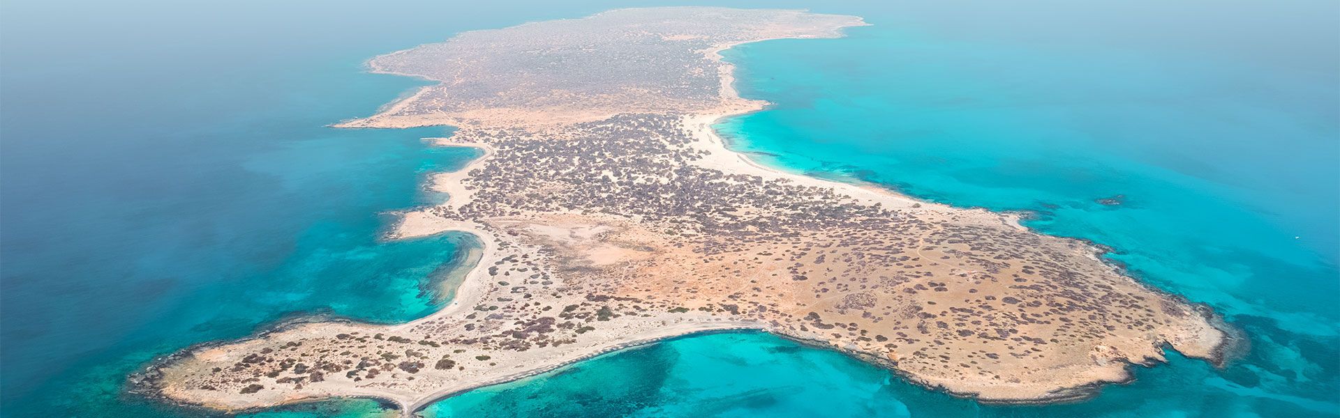 Chrysi island from above