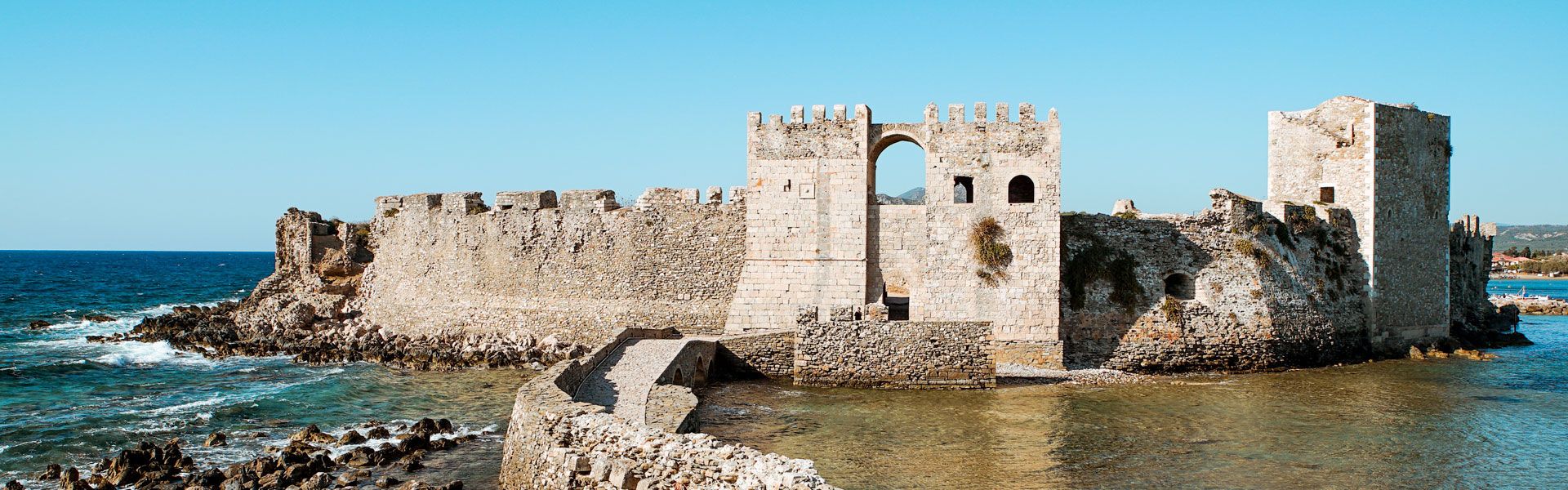 As soon as you set foot on  the stone bridge of Methoni Castle, you'll be impressed