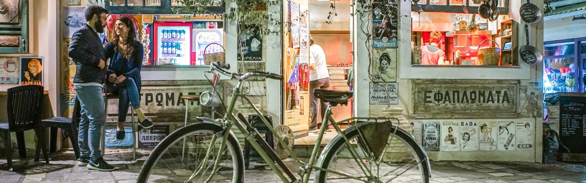 Delicious souvlaki place in the city centre of Kalamata