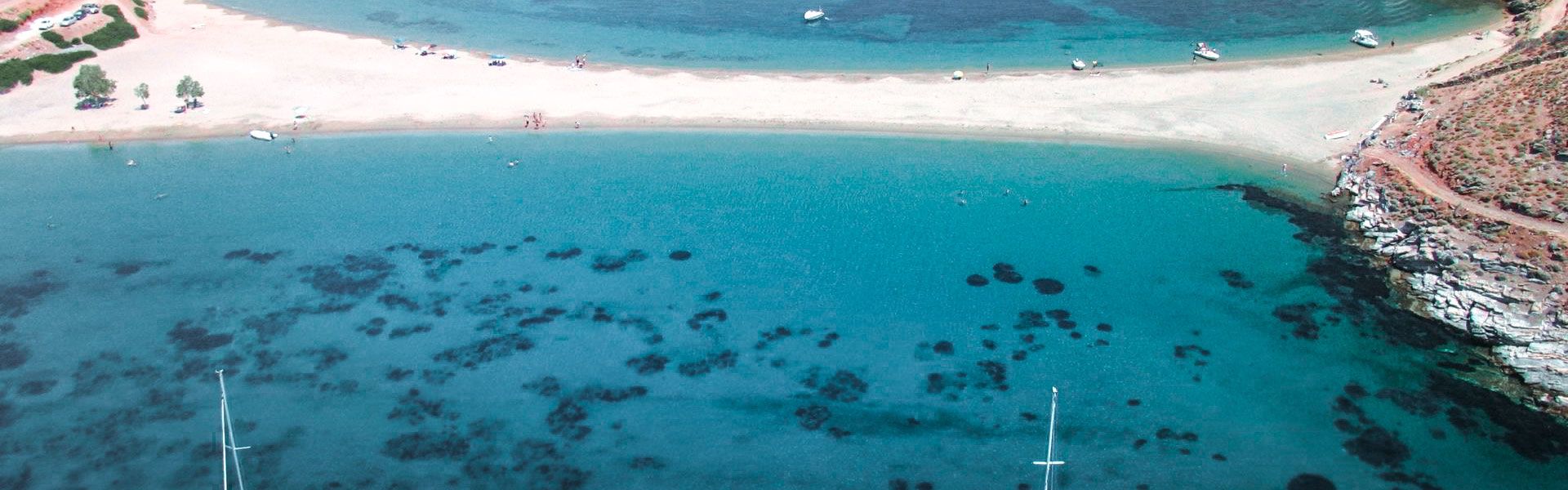 Kolona beach from above