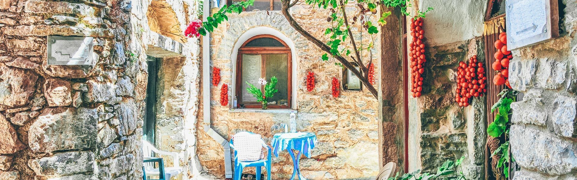 Mesta medieval mastic village of Chios