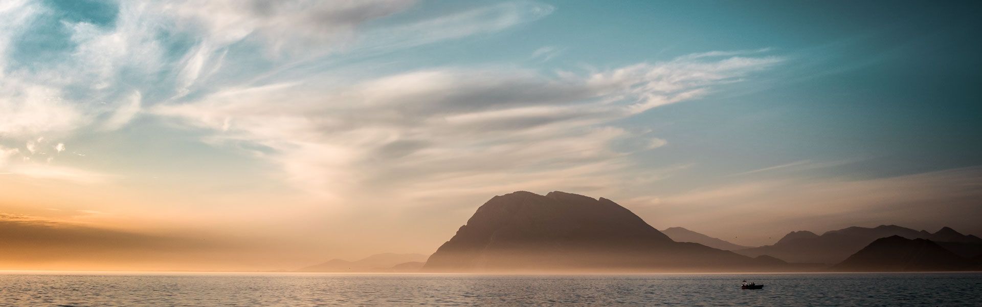 Morning views from the beach promenade of Patras