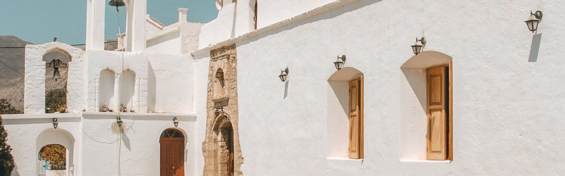 The church of Taxiarhis in Megalo Horio, Tilos island