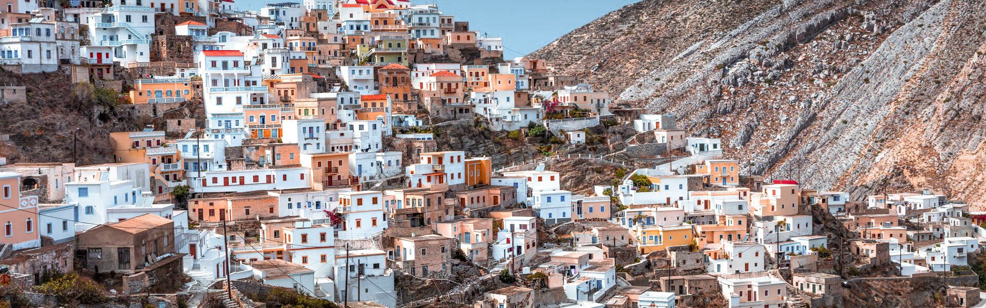 The most famous village in Karpathos island, with panoramic views