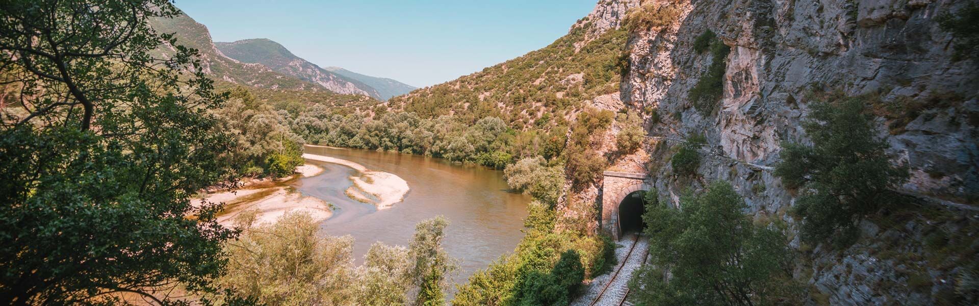 The serpentine Nestos River