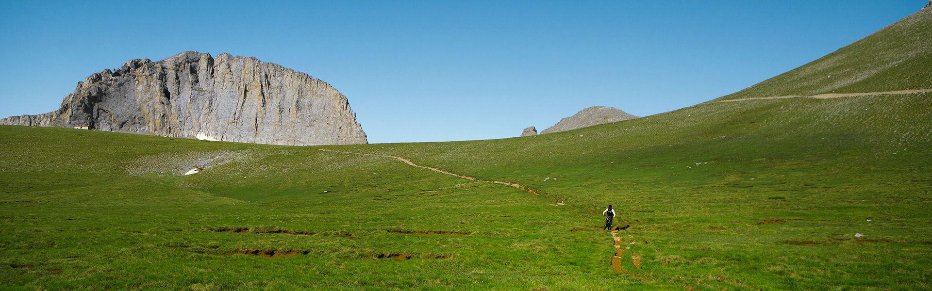 Mountain biking on Mount Olympus