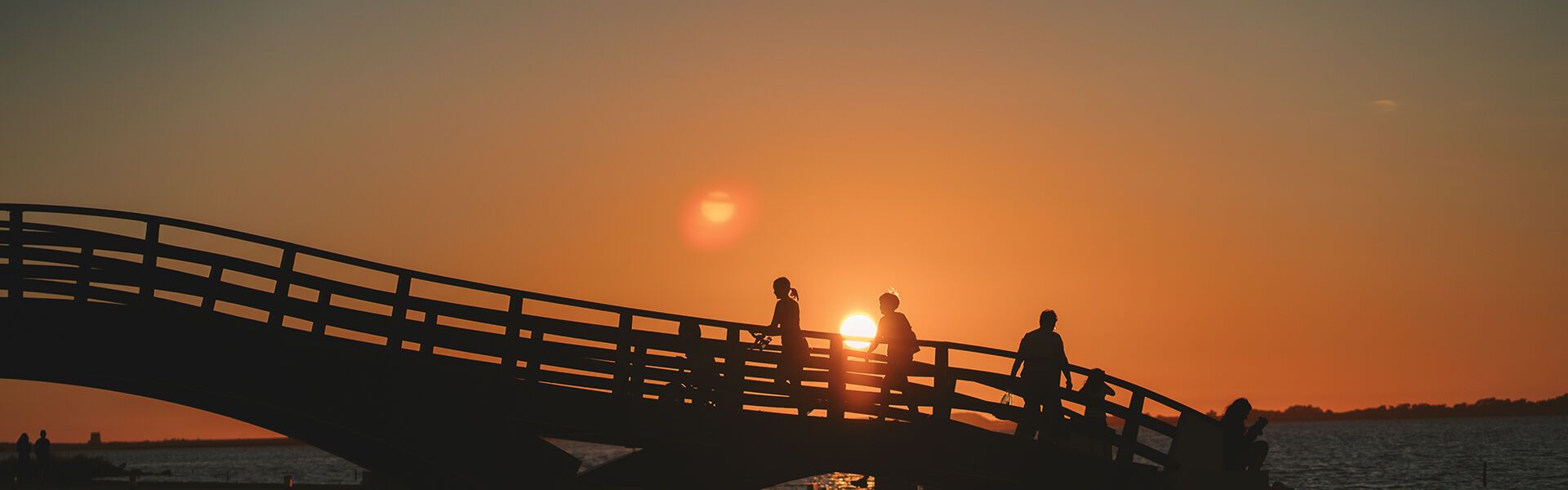 The wooden bridge-one of the island’s trademarks and a great sunset spot