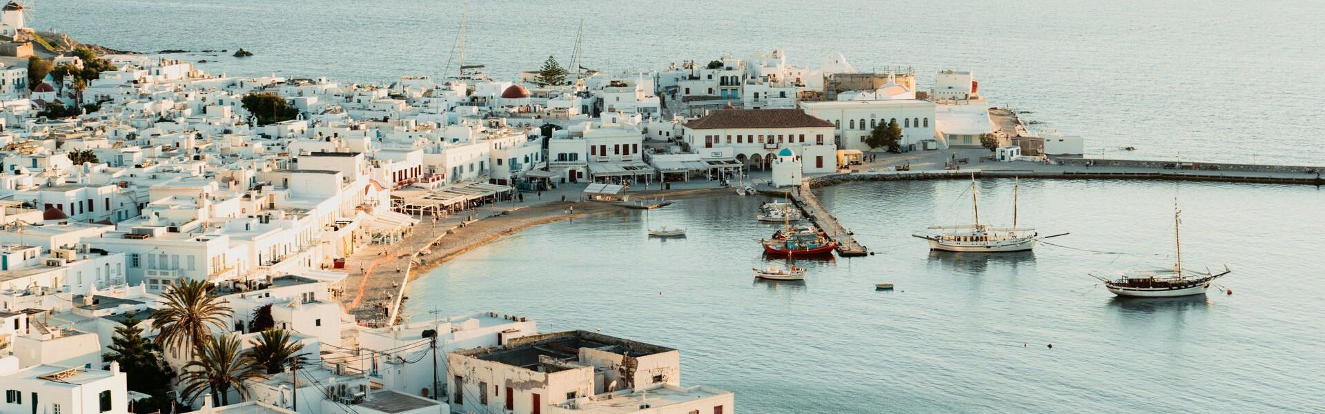 Instagrammable beauty of Mykonos' Hora from above
