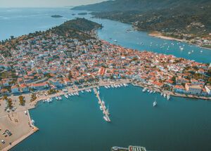 Birdsview of Poros island