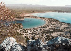 Voidokilia, the majesty of nature quite like the iconic horseshoe-shaped beach and its accompanying saltwater lagoon in Messinia