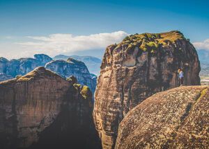 Walk among the gigantic rock pillars of Meteora to enjoy truly breathtaking views