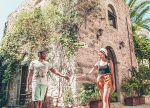 Strolling around medieval village of Mesta