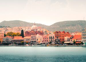 The Town of Mytilene, capital and harbour of Lesvos island