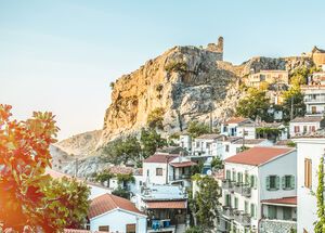 Traditional houses of Ηora, capital of Samothraki