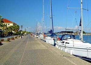 Walk along the seaside esplanade where cafes and restaurants are sandwiched between neoclassical buildings