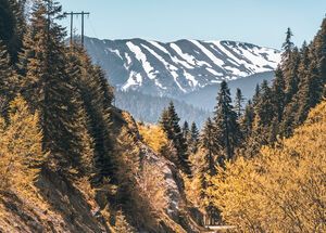 Scenic view of Tzoumerka mountains close to Arta