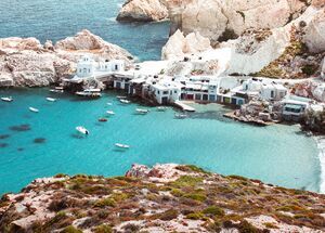 Fyropotamos, a seaside settlement with a tiny sandy beach