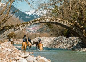 Multiple footpaths allow you to explore the countryside of Central greece