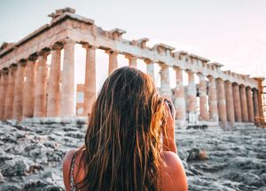 Here she is, standing proudly at the top of the Sacred Rock… the best known temple of the ancient world, the Parthenon