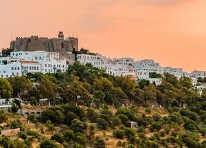 High on the hill above Hora, The Monastery of St John the Theologian