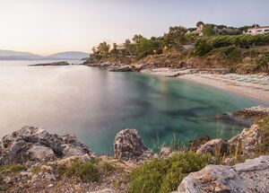 Beach at dawn, Corfu