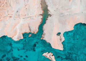Landing on the lunar landscape of Sarakiniko beach
