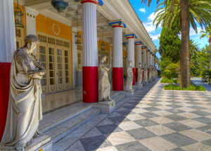 Achillion palace, Corfu island, Greece
