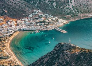 Kamares village, the main port of Sifnos island