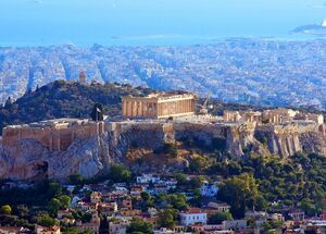 Acropolis from Lycabettus, Why Athens