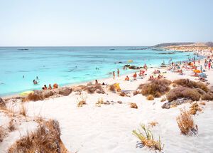 Spending a day here is about thinking of nothing else but lazing on the white sand and swimming in the gloriously coloured sea