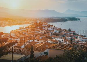 Sunset in Poros island