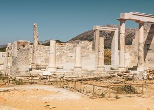 Τhe Temple of Demeter, the 6th-century BC sanctuary dedicated to the goddess of harvest and fertility